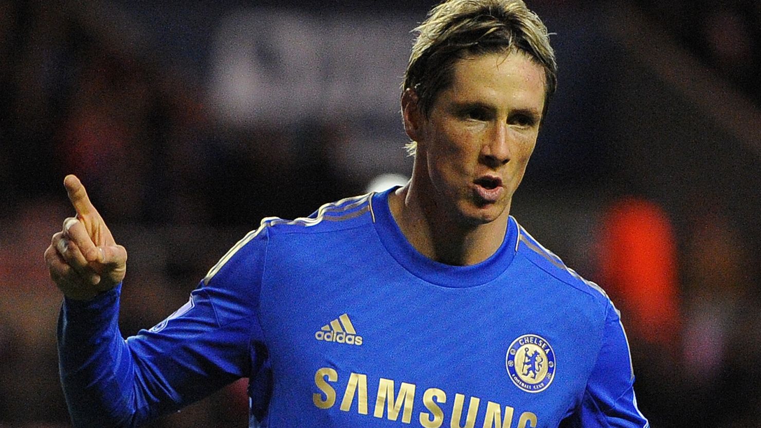 Chelsea's Spanish forward Fernando Torres celebrates after scoring his second goal against Sunderland on Saturday.