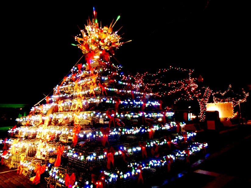 "This was the most unusual tree I had ever seen," said iReporter, <a href="http://ireport.cnn.com/people/MarieSager">Marie Sager</a>, who shot this impressive image of creative festive decorations in Provincetown, Massachusetts. "It was built with lobster cages, decorated with plastic ... seashells and topped with nautical items. Perfect for a town by the sea." 
