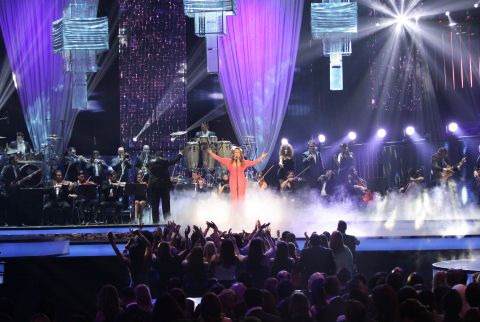 Rivera performs at the Billboard Latin Music Awards in April 2012. Rivera was known to fans as "La Diva de la Banda," or the Diva of Banda Music, establishing herself as a musical powerhouse with her Spanish-language performances of regional Mexican corridos, or ballads. In recent years, she had been working to crack the English-language U.S. market.