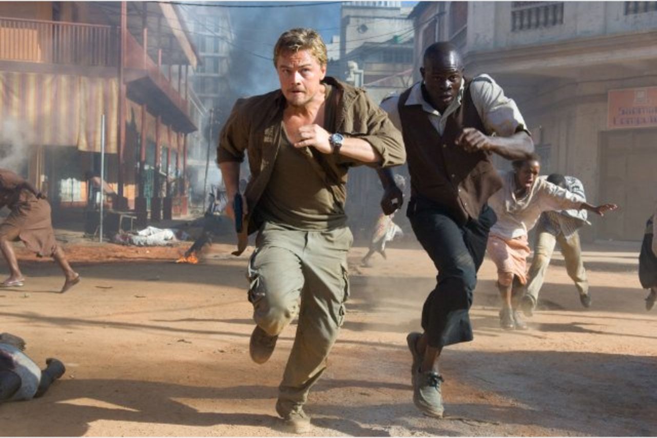 Starring Leonardo DiCaprio and Djimon Hounsou, "Blood Diamond" highlights the horrors related to the illegal trade of "conflict" gems in Africa. Set in wartime Sierra Leone during the late 1990s, the film depicts an ex-mercenary, played by DiCaprio, trying to recover a rare pink stone from a local fisherman whom rebels have forced to dig in the diamond pits.