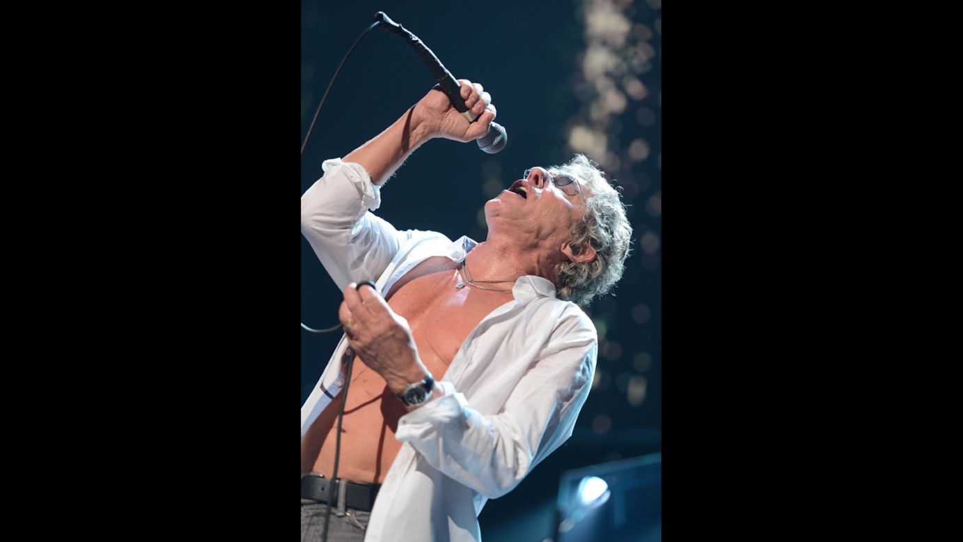 Roger Daltrey and The Who's set included "Who Are You" and "Pinball Wizard."
