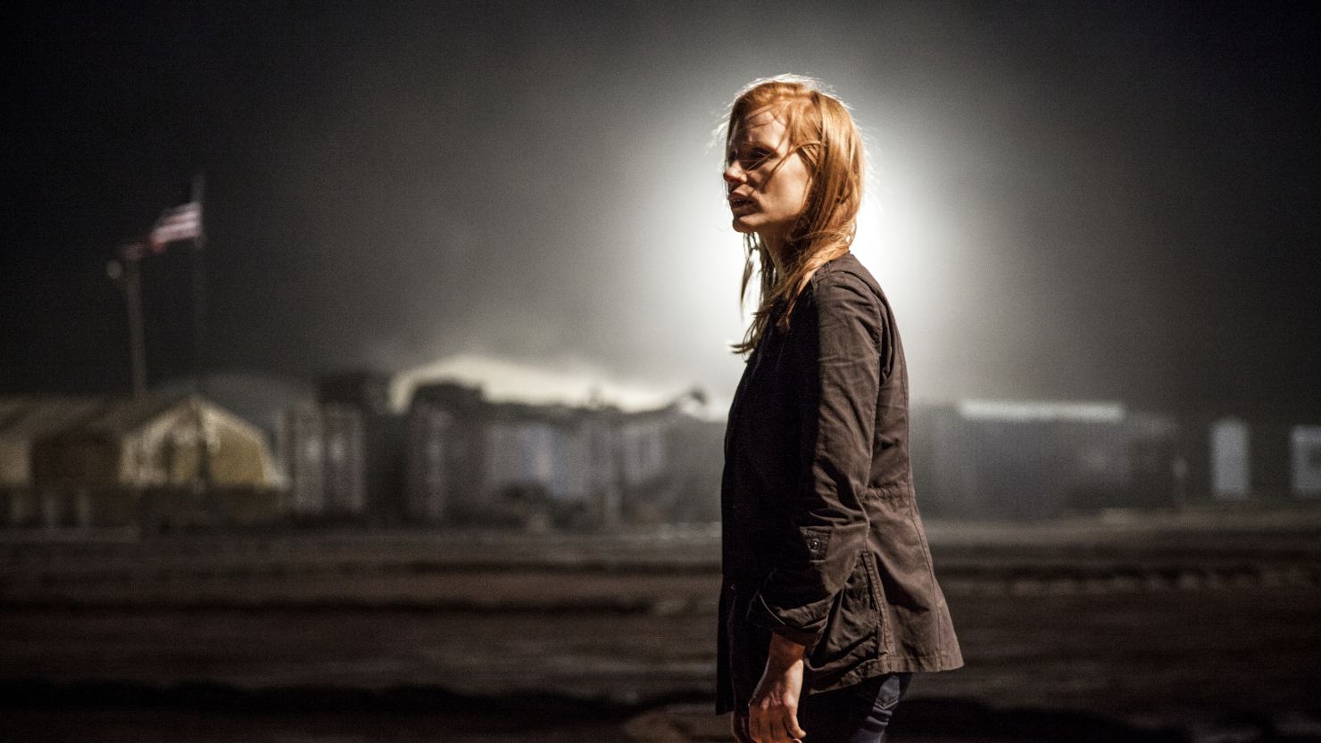 In "Zero Dark Thirty," Jessica Chastain plays a CIA operative apparently based on a real-life, though anonymous member, of the team that hunted Osama bin Laden. 