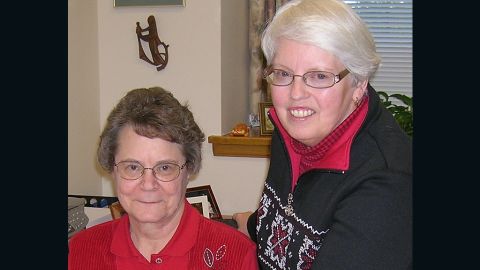 Sister Helen Skormisley, right.