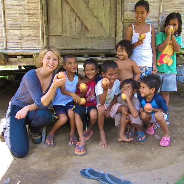 She's visited with indigenous Orang Asli children in Malaysia.