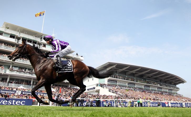 But it wasn't just a two-horse race. British thoroughbred Camelot came close to fulfilling his mythical promise, winning this year's 2,000 Guineas and Epsom Derby but failing to complete the English Triple Crown after finishing second at the St. Leger Stakes.