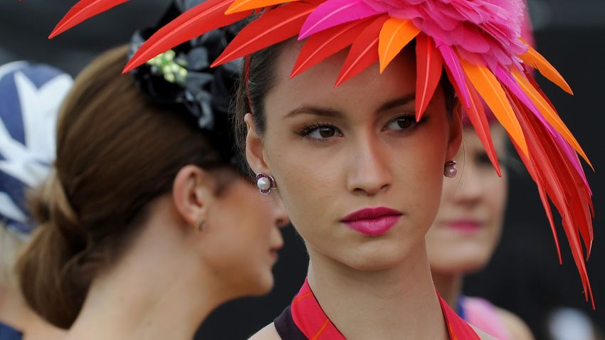 Fashion at the Melbourne Cup. 