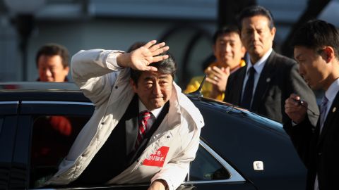 Japan's main opposition Liberal Democratic Party (LDP) leader Shinzo Abe was PM between 2006 and 2007.