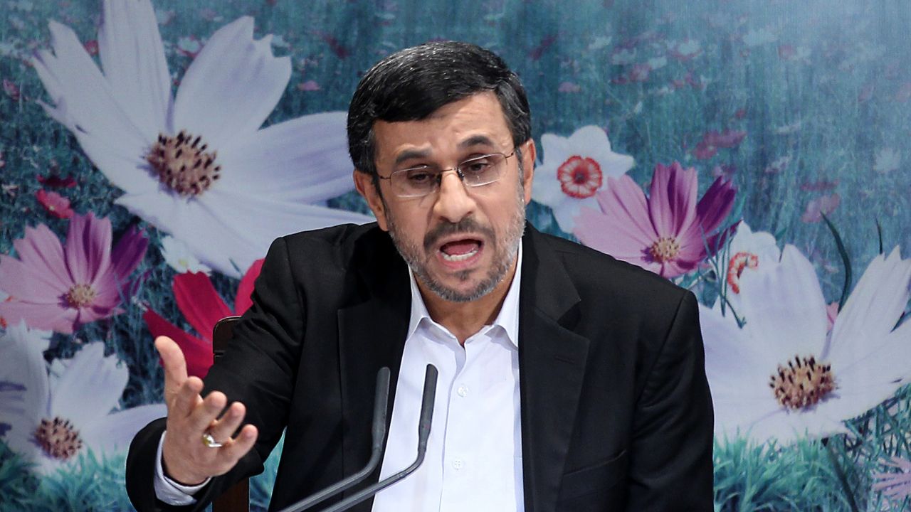 Iran President Mahmoud Ahmadinejad said at an October press conference that Iran will not back down on its nuclear program.