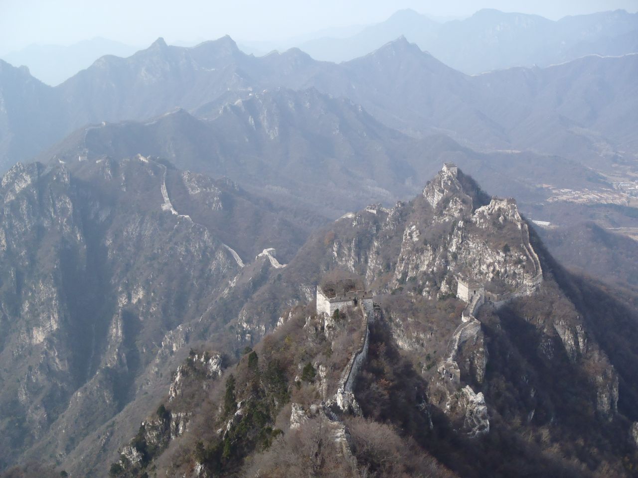 For hiking and photography enthusiasts, there is no better place on the Great Wall of China than the dramatic and difficult Jiankou section, says CNN cameraman Brad Olson.  Located about 90 km from Beijing, the Ming Dynasty relic is best entered from the north through the village of Xizhazi in Beijing's Huairou District.  As the section is about 9 miles (18 km) long with rugged terrain, Olsen covered it over four visits, once during each season.  