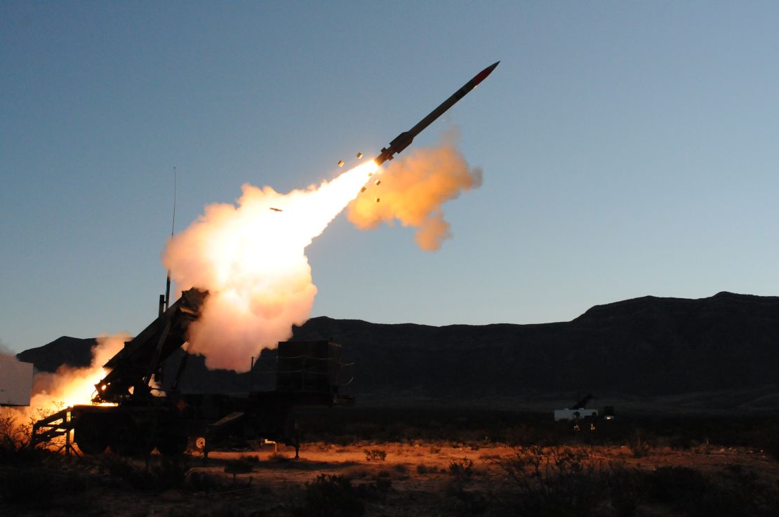 A patriot missile is launched