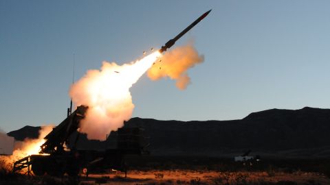 A patriot missile is launched
