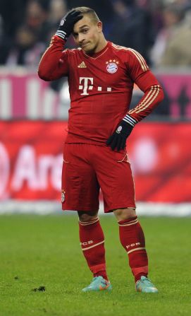 Xherdan Shaqiri scored Bayern Munich's second-half equalizer after coming on as a first-half substitute, but the Switzerland international's first Bundesliga goal was not enough to secure a new league record.