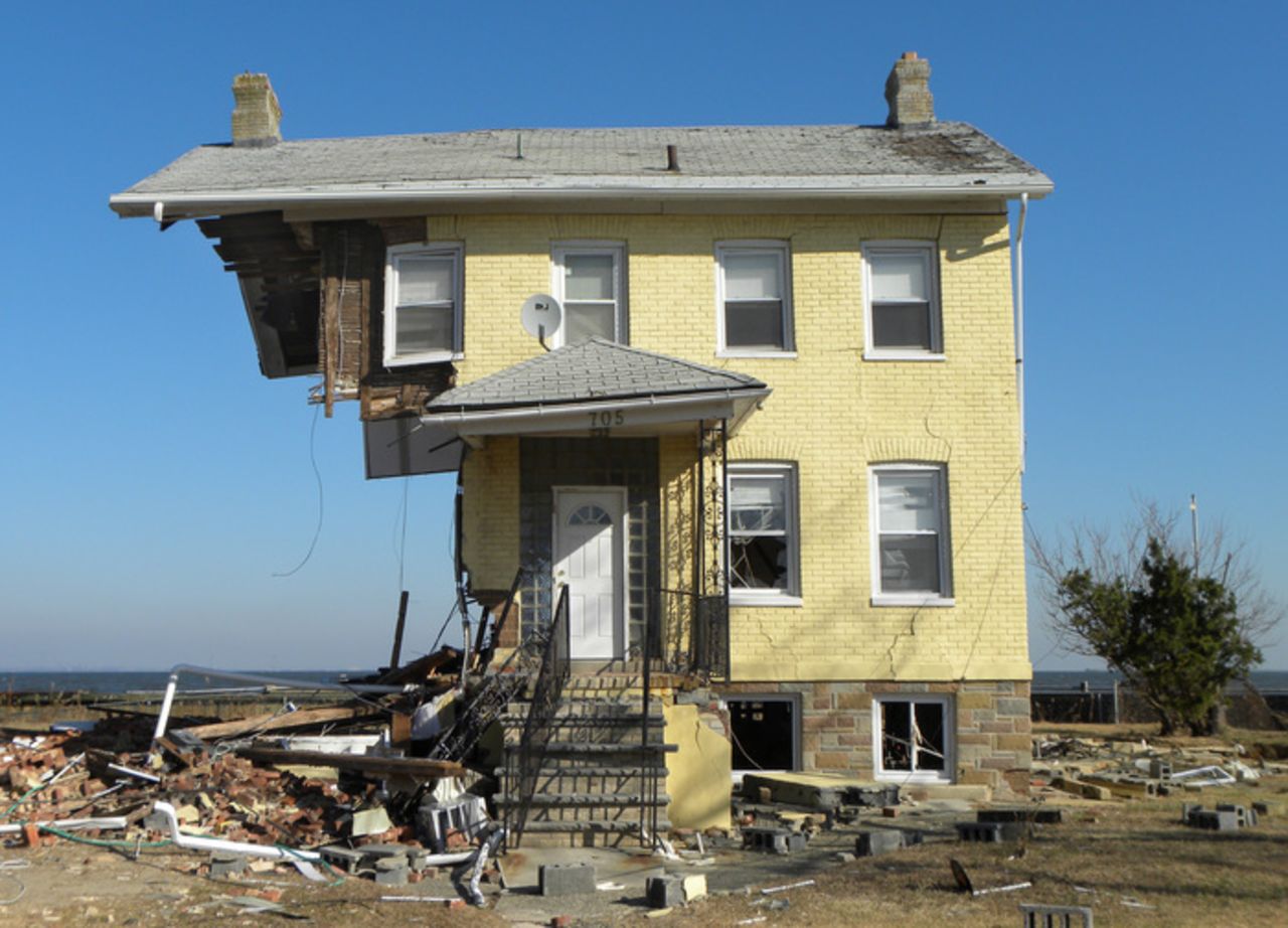 A house in <a href="http://ireport.cnn.com/docs/DOC-883706">Union Beach, New Jersey</a>, was left standing despite being ripped apart from the winds of Superstorm Sandy in October. While photographing the area, Clifford Rumpf said each photo taken of the ravaged neighborhood was more shocking than the next. See more Sandy images <a href="http://ireport.cnn.com/open-story.jspa?openStoryID=865705">here</a>.