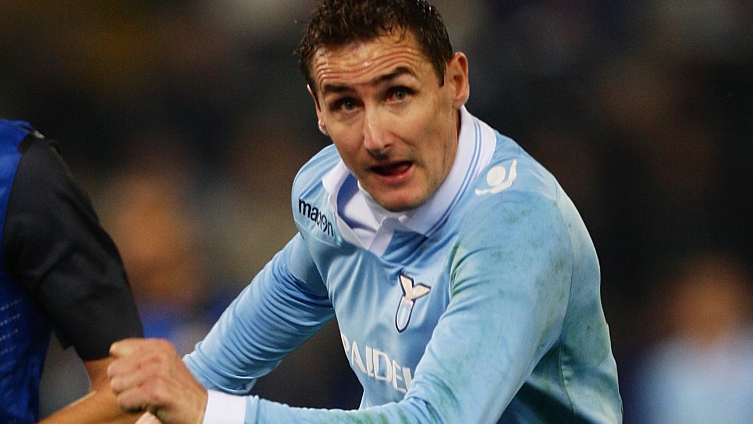 Lazio striker Miroslav Klose scored his 10th Serie A goal this season in Saturday's 1-0 win over Internazionale.
