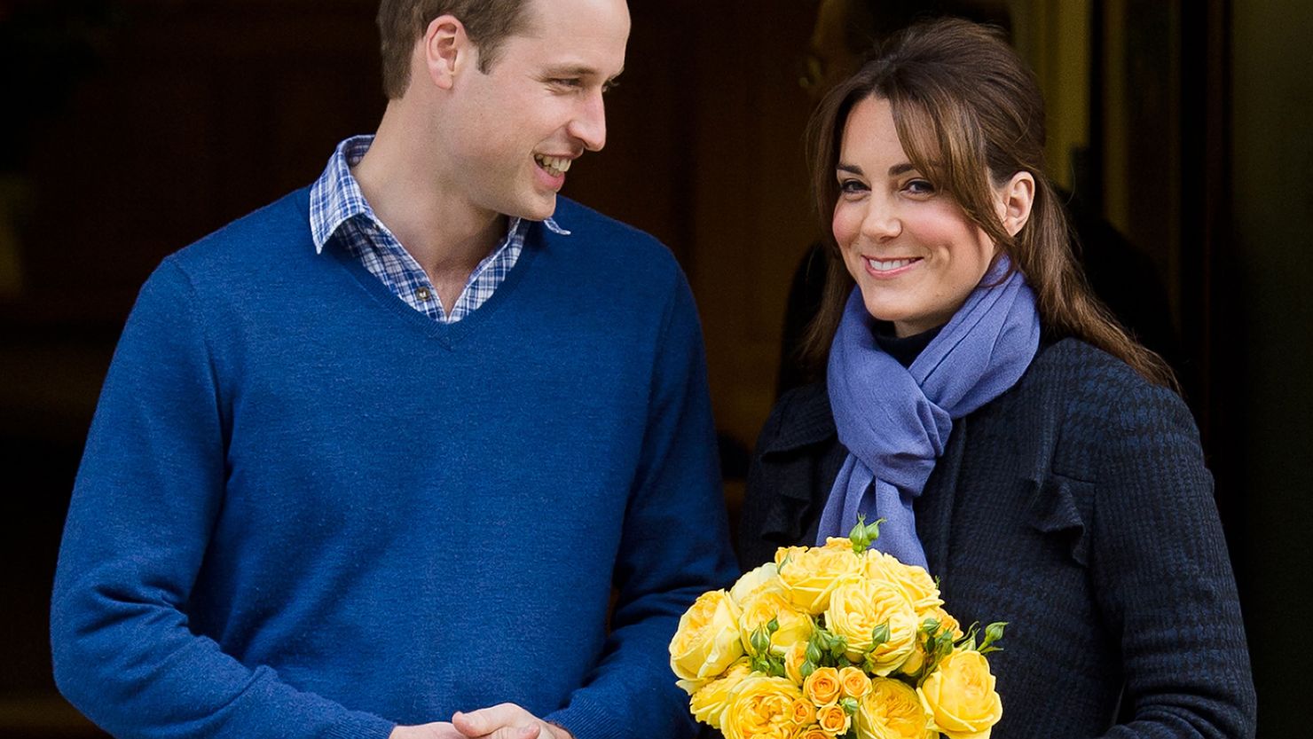 Britain's Prince William and his wife Catherine, Duchess of Cambridge, leave hospital on December 6, 2012.