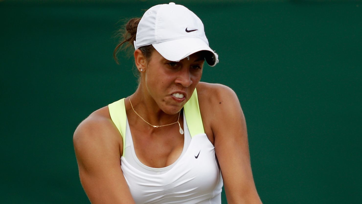 American Madison Keys has played at two previous grand slams, winning one match.