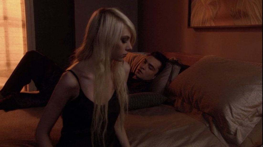 Jenny Humphrey didn't forget about Chuck Bass' rape attempt in the pilot episode, so we were flabbergasted when these two wound up in bed together -- and just as Chuck was planning to propose to Blair, no less. 