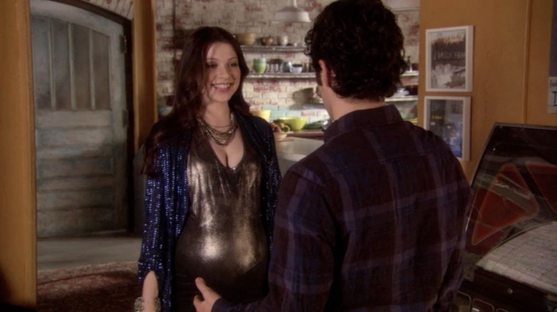 Georgina pulled the ultimate cliffhanger at the end of season three when she showed up at Dan's home proclaiming that she was carrying his child. 