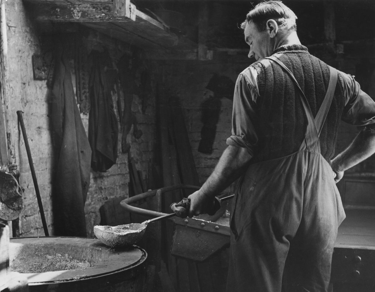 Perhaps in tribute to their nation's industrial might, some Germans celebrate New Year with a drop of molten lead. A spoonful is melted over a candle and dropped into a bucket of water. Shapes formed by the droplets are used to divine signs of fortune to come.