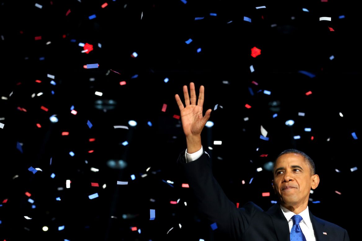 <strong>Most retweeted: Barack Obama: </strong>Barack Obama's tweet on winning the U.S. presidential election, <a href="https://twitter.com/BarackObama/status/266031293945503744" target="_blank" target="_blank">"Four More Years</a>," accompanied with a picture of him hugging his wife Michelle, was the year's most retweeted, according to Twitter. It was retweeted more than 810,000 times and made a favorite more than 300,000 times.