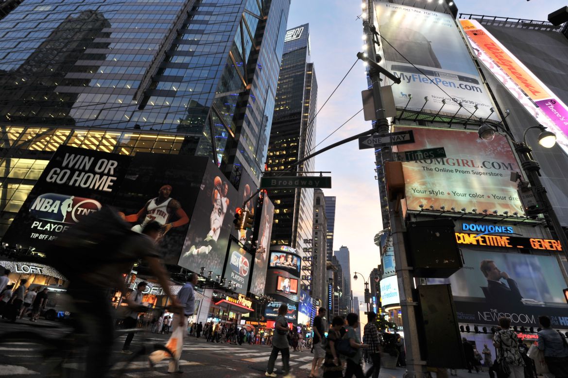 <strong>Most U.S. Facebook check-ins: Times Square: </strong>Times Square in New York City had the most U.S. Facebook check-ins of 2012, according to Facebook Trends. More than three million people have used Facebook's check-in button to say they were there. 
