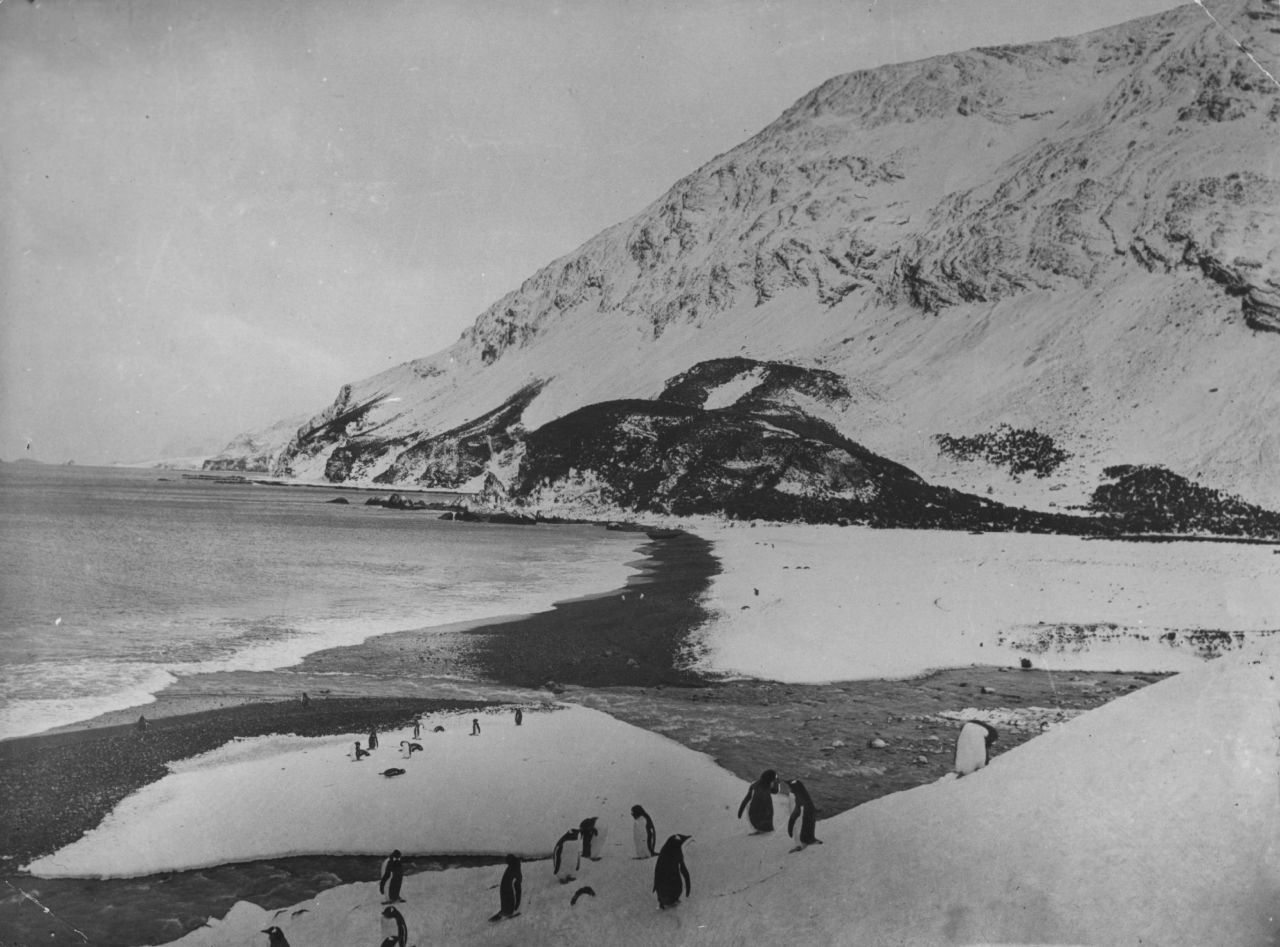 When <em>Endurance</em> finally sank, Shackleton and his men ended up on the remote and uninhabited Elephant Island having spent two years adrift in the Antarctic. 