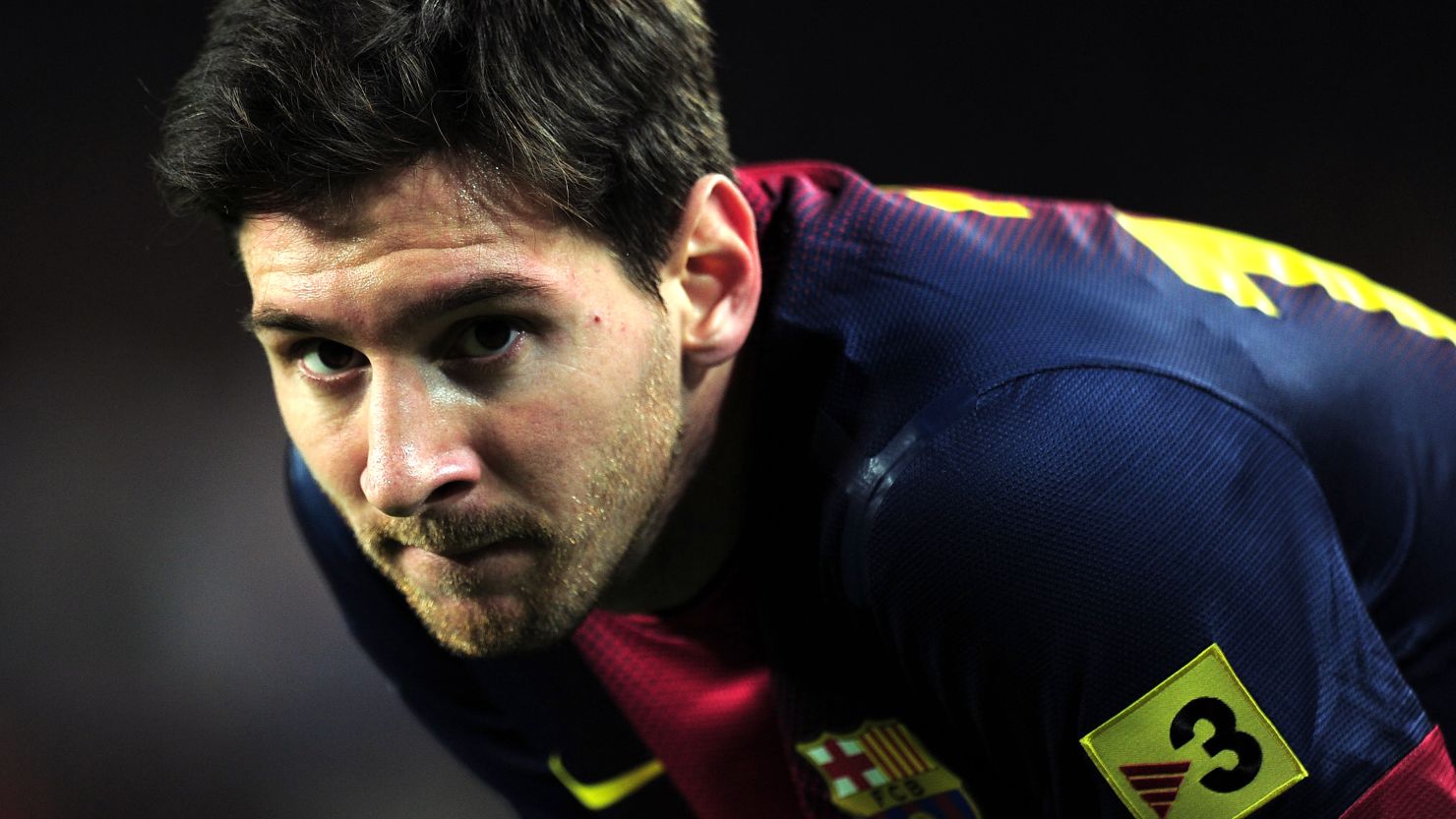 Lionel Messi watched from the sidelines as his Barca teammates eased into the last eight of the Copa del Rey.