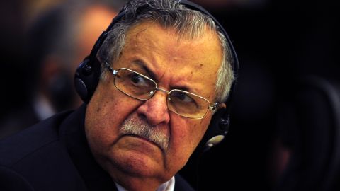 Iraq's President's Jalal Talabani attends the 11th Economic Cooperation Organization (ECO) Summit in Istanbul on December 23, 2010.