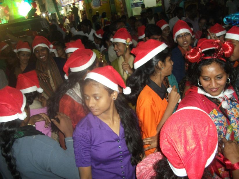 <a href="http://ireport.cnn.com/people/lalith1">Gregory Lalith</a> took this image of festive revellers at the annual Christmas carnival in his hometown of Hyderabad, India.<br /><br />Trucks, cars and all manner vehicles are transformed into festively themed parade floats for the event, before setting off along the city's main thoroughfares and neighborhoods, he said.