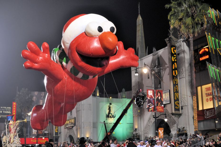 <a href="http://ireport.cnn.com/people/donnaclare">Donna Clare</a> captured this fun shot of a giant inflatable Elmo -- of the popular children's TV show, Sesame Street -- floating high above the Hollywood Christmas Parade. "The event, as expected was a Hollywood affair, complete with lots of red carpet and lots of celebrities," she said. "[It] felt like a movie premiere more so than a parade." 