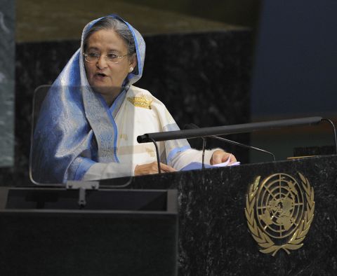 Sheikh Hasina is the prime Minister of Bangladesh. She is the daughter of Sheikh Mujibur Rahman, who led efforts for autonomy from Pakistan and was killed in a coup. 