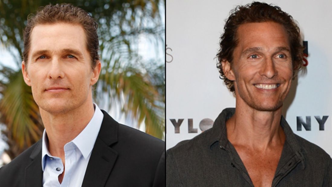 From thong to thin: Matthew McConaughey reportedly dropped 40 pounds for a role in "The Dallas Buyers Club," and the transformation was startling on the "Magic Mike" star.
