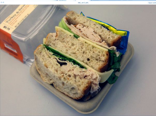 <strong>Starbucks' Turkey & Swiss Sandwich: </strong>With crispy leaf lettuce peeking through, this 390-calorie sandwich seems harmless enough. But a quick ingredient check reveals salt in the turkey breast, the Swiss, and the wheat bread -- 1,140 milligrams of sodium in all. 