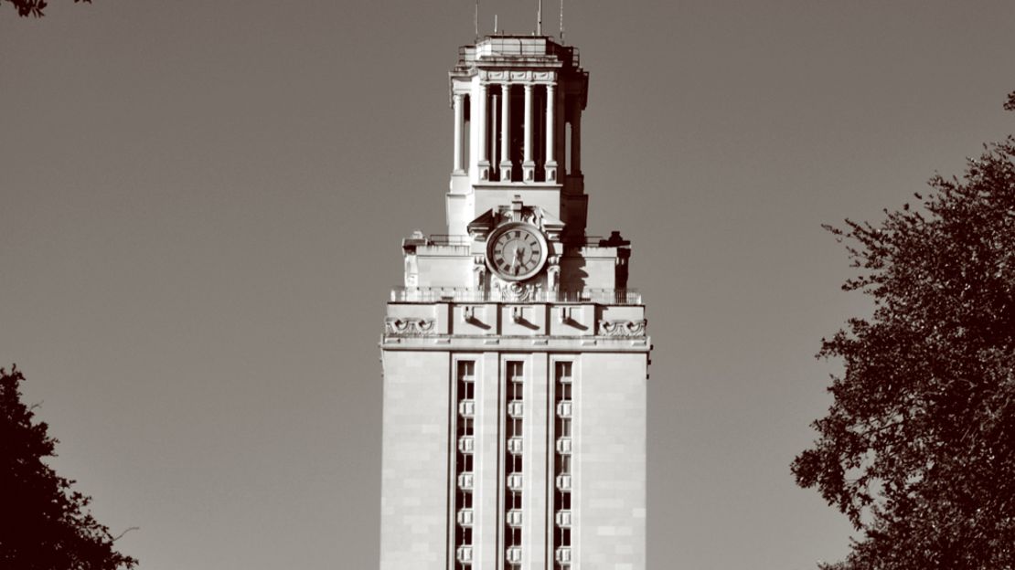 1966: Univ. of Texas clock tower