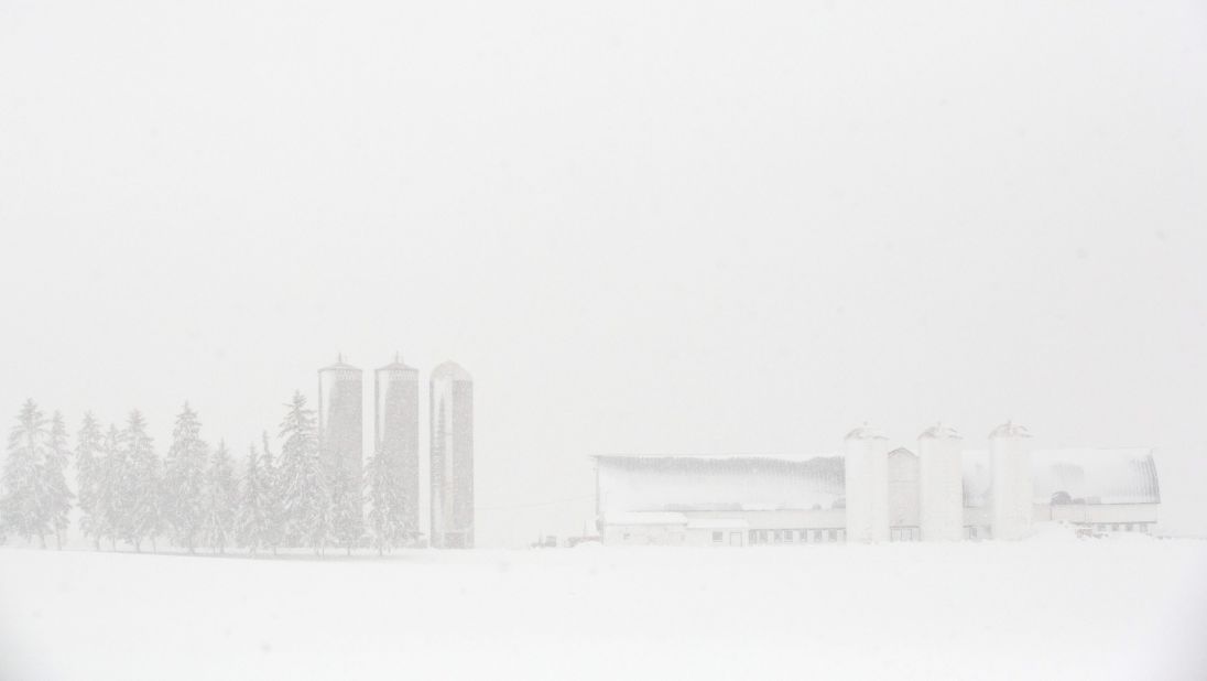 Snow covers a farm in Waupun on December 20.