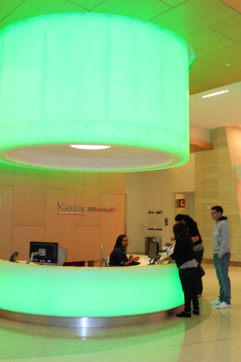 At Nemours, patients are allowed to choose a custom color for their hospital room. 