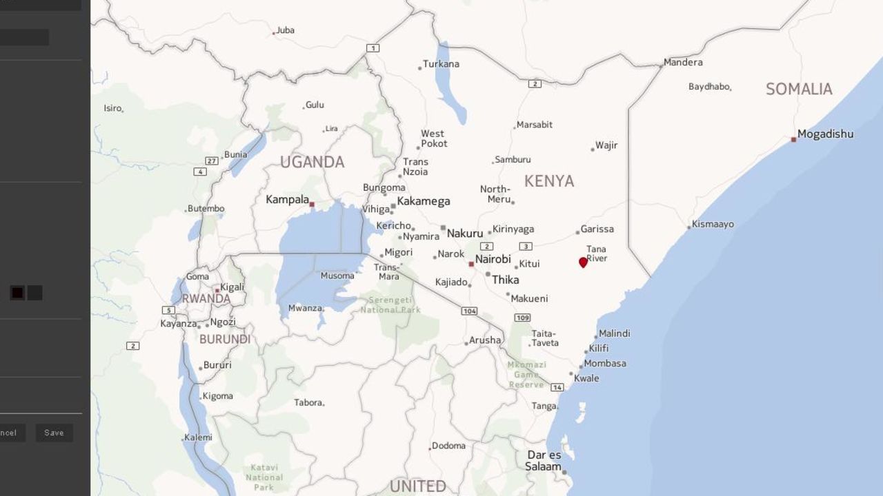 Map: Tana River, Kenya