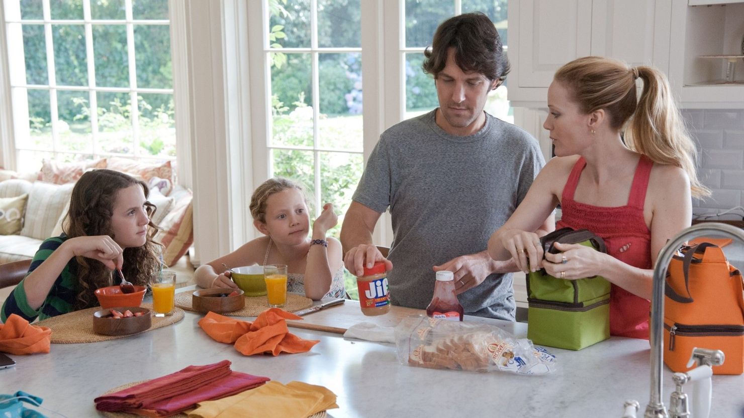 Maude Apatow, Iris Apatow, Paul Rudd and Leslie Mann star in Judd Apatow's "This Is 40."