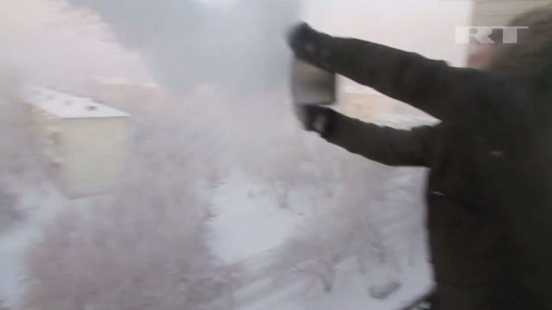 So cold boiling water turns into mist | CNN