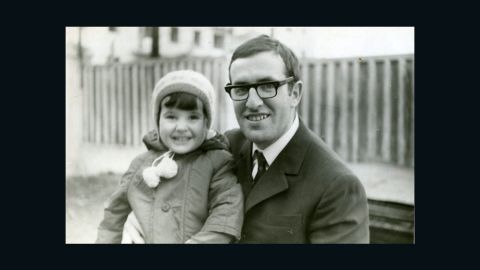 Kira Volvovksy with her father, Leonid (who became Ari, after moving to Israel), in 1971.