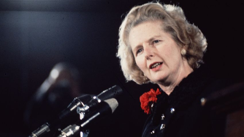Thatcher takes over from Edward Heath as the new leader of the Conservative Party in 1975.