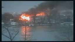 There are unconfirmed reports that firefighters battling a blaze in the early morning hours on Monday, December 24, 2012 in Webster, New York are being shot at with assault weapons. 