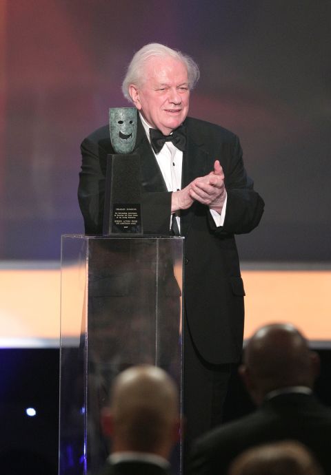Durning is honored with the Life Achievement Award at the The Screen Actors Guild Awards on January 27, 2008.
