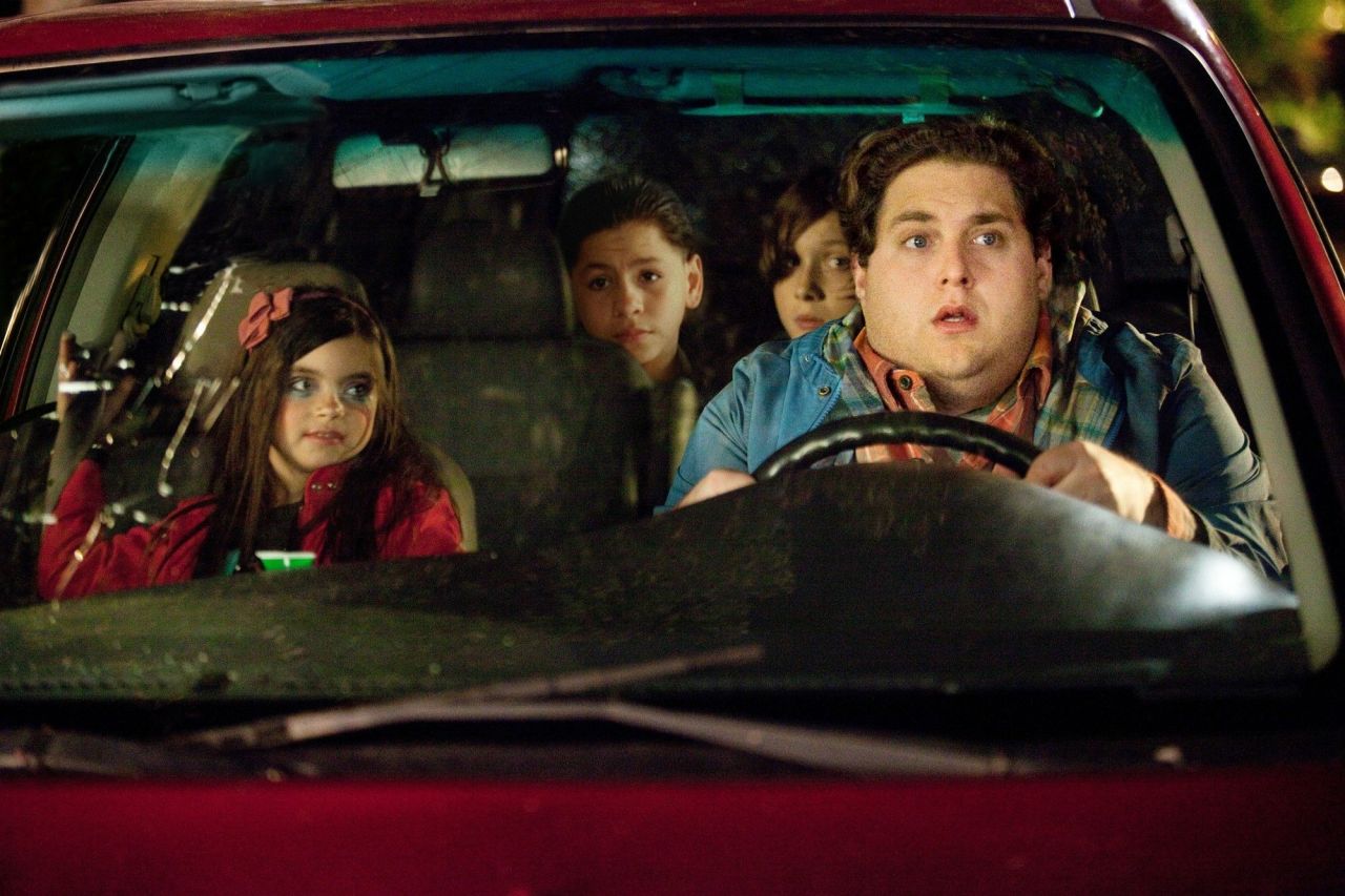 Technically a late 2011 release, David Gordon Green continues his downward spiral in this R-rated stab at a John Hughes comedy, a kind of mis-Adventures in Babysitting starring Jonah Hill and a bunch of whiny obnoxious kids -- including an adoptee who wishes he was back home in El Salvador. Twenty minutes into this mirthless crock you will know just how he feels.