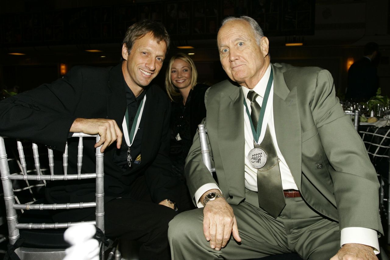 Tony Hawk, Lhotse Merriam and Schwarzkopf attend the 21st Annual Great Sports Legends Dinner to benefit The Buoniconti Fund to Cure Paralysis at the Waldorf Astoria on September 19, 2006, in New York.