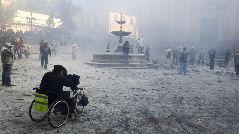 People celebrate the battle on December 28.