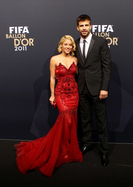 Colombian pop star Shakira is perhaps better known internationally than her Spanish football player partner Gerard Pique. The musician gave birth to their first son last year.