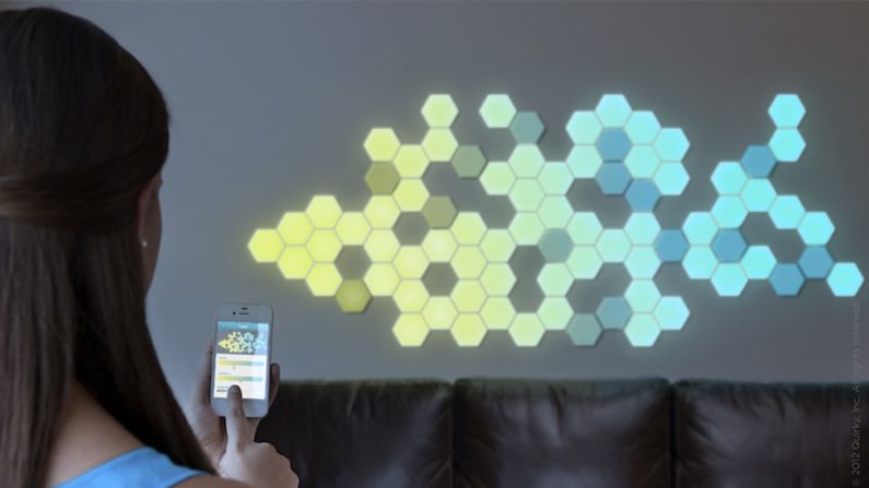 The modular lighting solution Wallbrights combines simple wall decals with LED lights that allow you to change the pattern and stick them just about anywhere in your home.