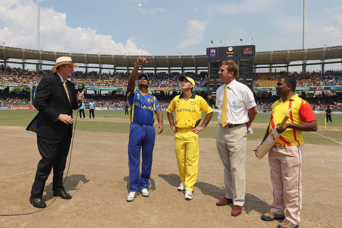Seen here at the 2011 World Cup, he was well-known for his prematch pitch reports -- he stuck his car key into the playing surface to ascertain moisture levels.