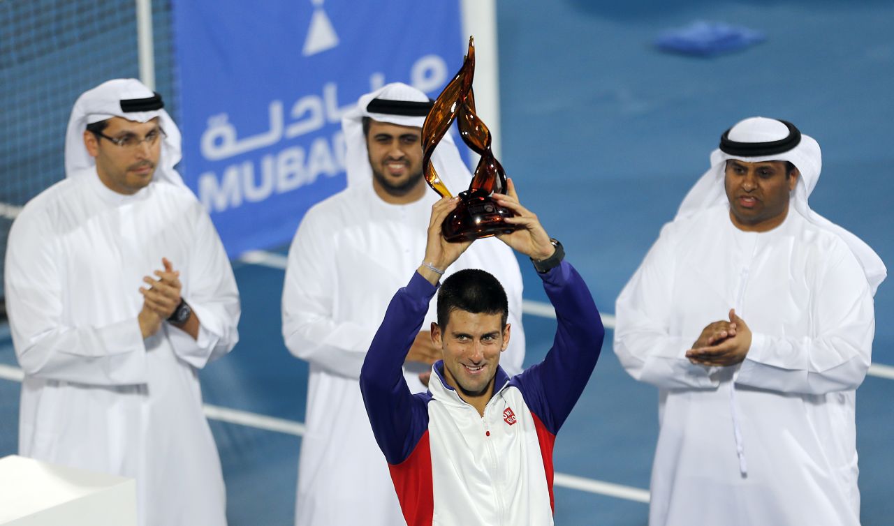 Top-ranked Djokovic showed he is in fine form by earlier winning the big-money exhibition tournament in Abu Dhabi and then reaching the final of the Hopman Cup teams event with fellow Serbian Ana Ivanovic. 